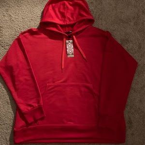 NWT Oversized Red Hoodie